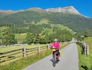 Impressions of the cycle path between Lake Reschen and Schlanders