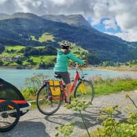 Radweg am Reschensee