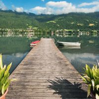 Footbridge on Lake Wörthersee