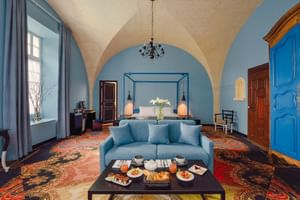 Doppelzimmer blau Jules Cesar Arles
