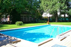 Pool from hotel Scala Stiegl in Bolzano