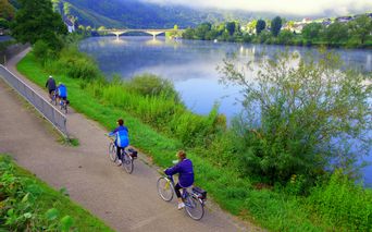 Cycle path on the Moselle