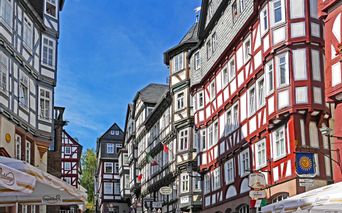 Half-timbered houses in Marburg