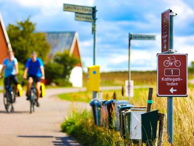 Radfahrer in Kattegattleden