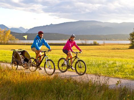Cycling on Lake Starnberg