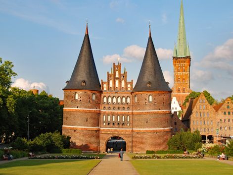 The Holsten Gate in Lübeck