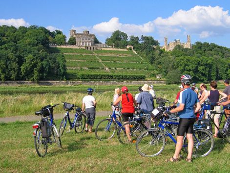 Radlergruppe macht Pause