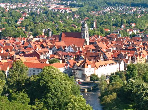 City view from above Hann Münden